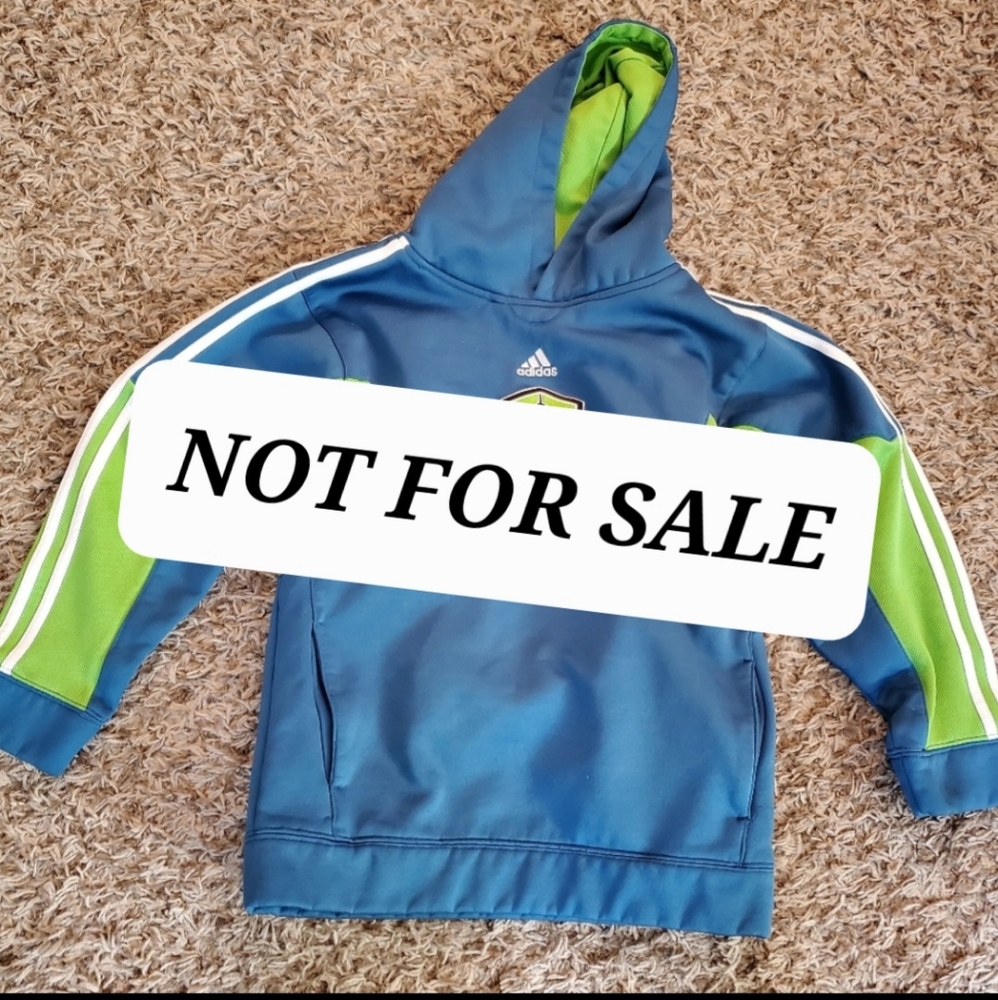 Seattle Sounders FC Adidas hoodie Youth M 10/12💚